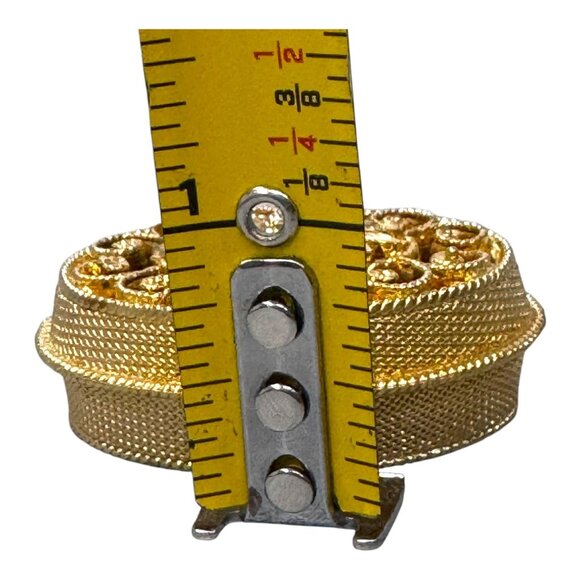 Vintage Max Factor Hypnotique Creme Perfume Compact Gold Tone Art Deco Makeup - Picture 7 of 9